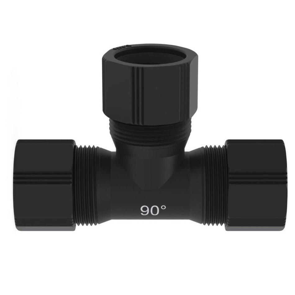 b.safe T-Connection Tubes for Waste Pipes (90°, L 125 mm, 3x Ø 32 mm ) (PE-EX )