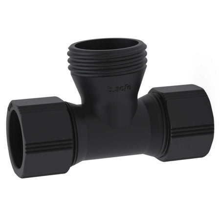 b.safe T-Connection Tubes for Waste Pipes (225 mm, 2x Ø 32 mm, 1x GL45 (m) ) (PE-EX )