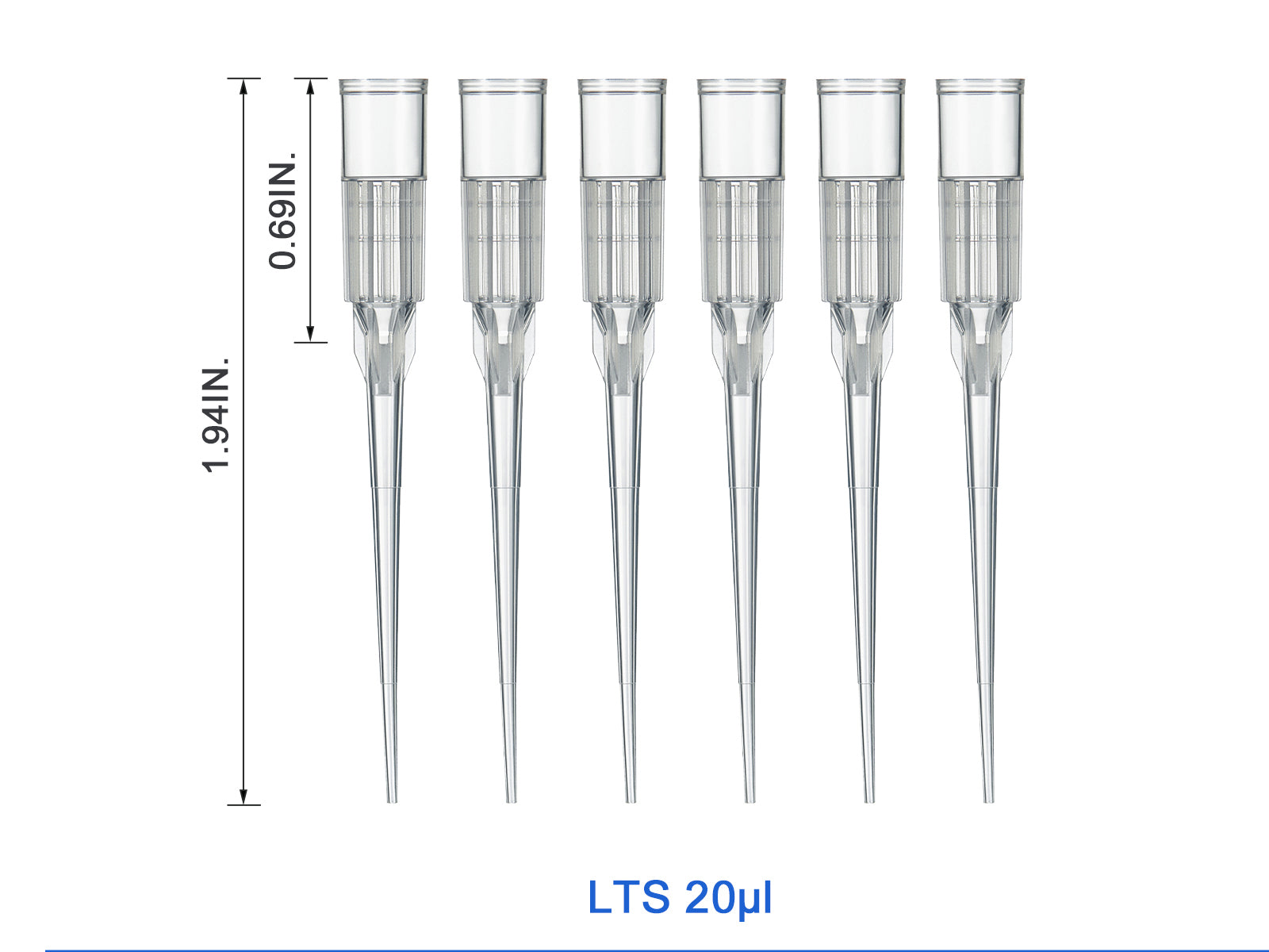 Biologix 20µL LTS Pipette Tips, Sterile Filter Tip ,96 Pcs/Rack, 4800Pcs/Case - MSE Supplies LLC