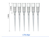 Biologix 20µL LTS Pipette Tips, Sterile Filter Tip ,96 Pcs/Rack, 4800Pcs/Case - MSE Supplies LLC
