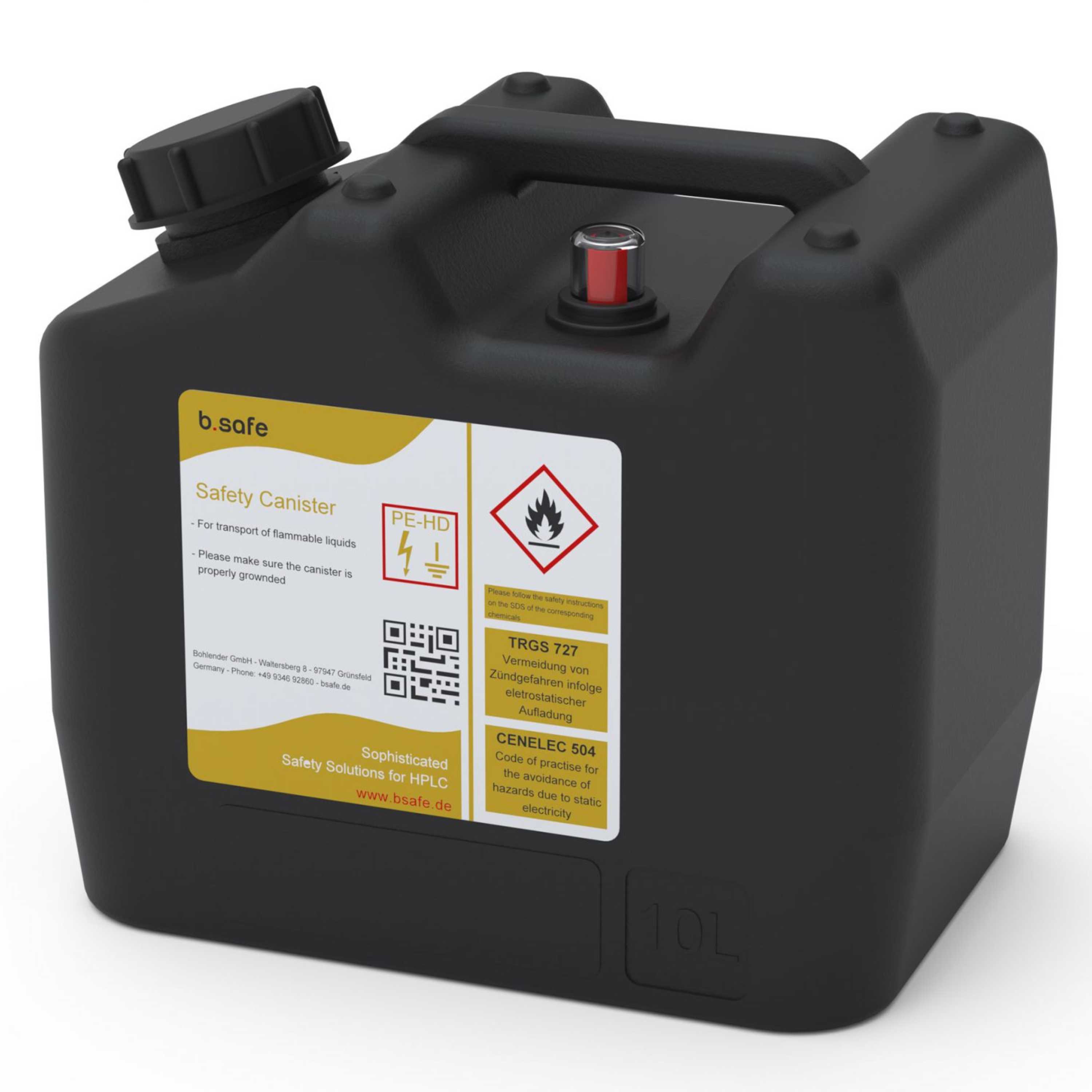b.safe Canister S60/61 with Level Indicator (10 l ) (PE-HD-EX )