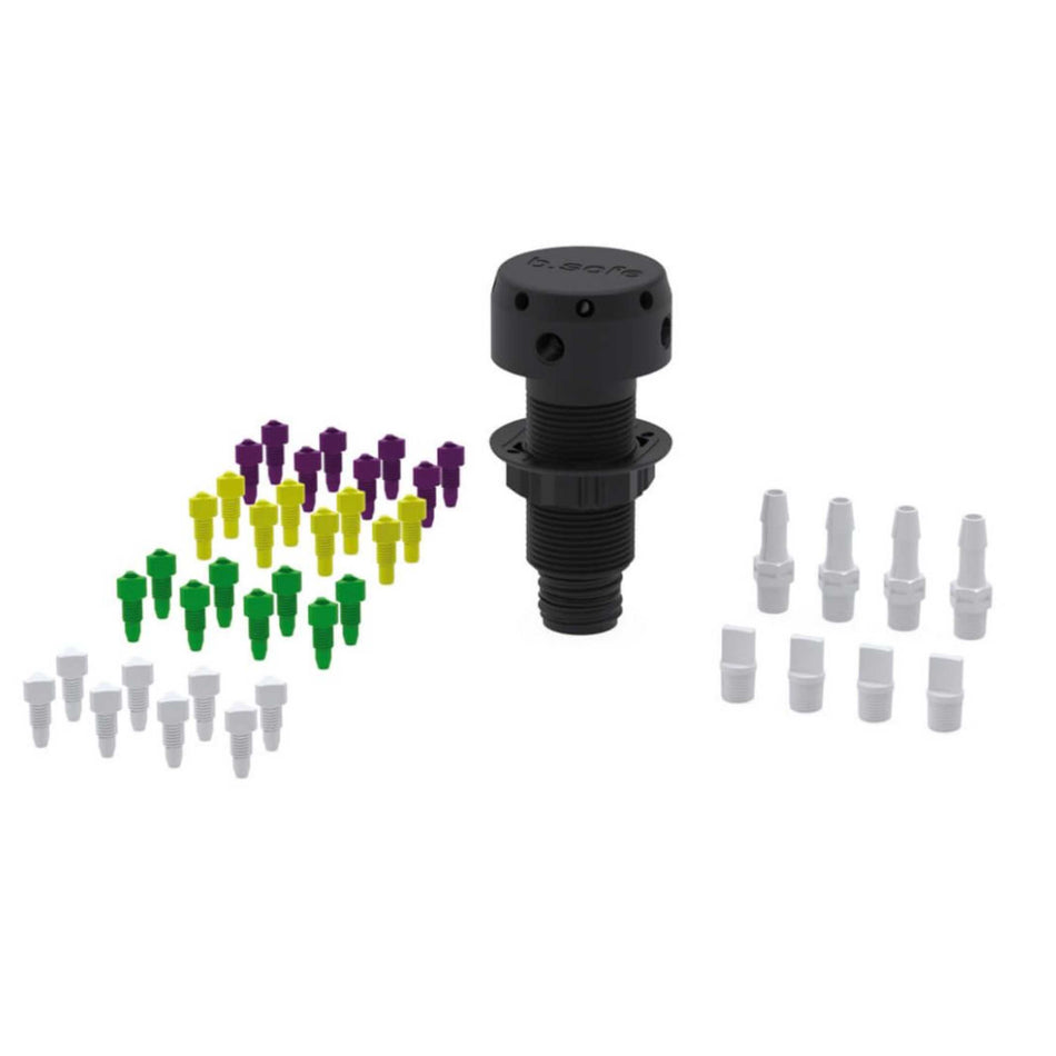 b.safe Starter Set Multiport IV (GL25, 8x UNF1/4", 4x NPT1/8" ) (PE-EX )