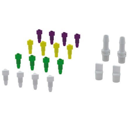 b.safe Starter Set Multiport II for Waste Pipes (4x UNF 1/4", 2x NPT 1/8 ) (PE-EX )