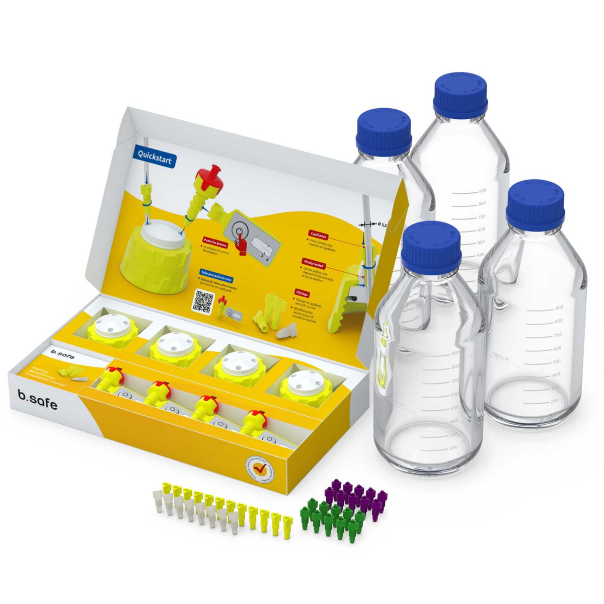 b.safe Starter Sets Premium C (GL 45 ) (PP/PTFE )