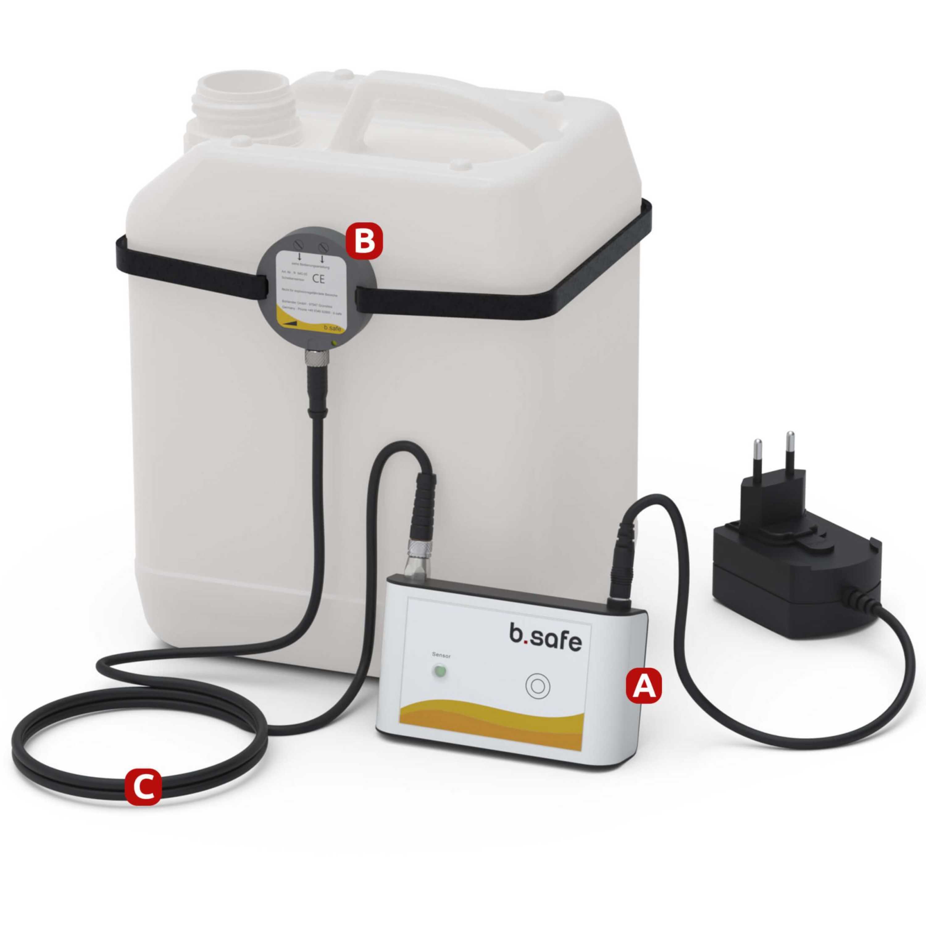 b.safe Level Control Set (L 110 x H 65 x T 30 mm ) (ABS/POM/PP )