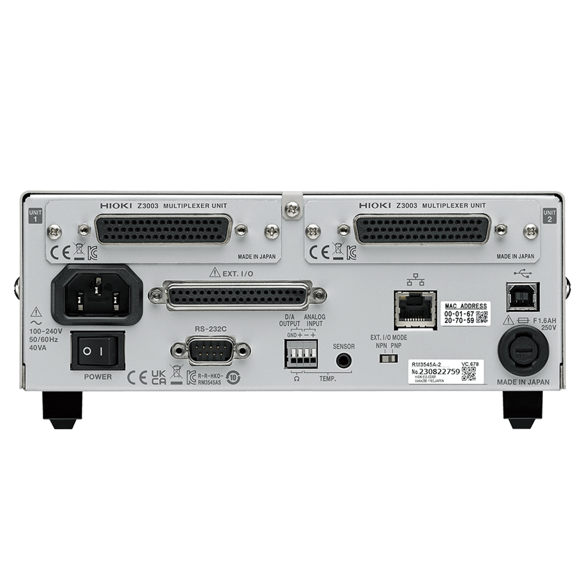 Hioki Resistance Meter RM3545A - Battery Equipment - Hioki USA - MSE Supplies