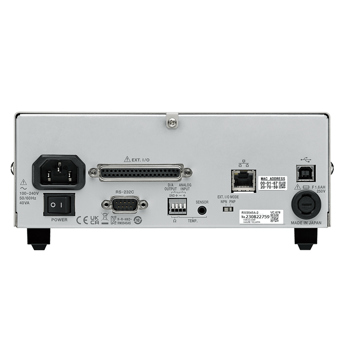 Hioki Resistance Meter RM3545A - Battery Equipment - Hioki USA - MSE Supplies