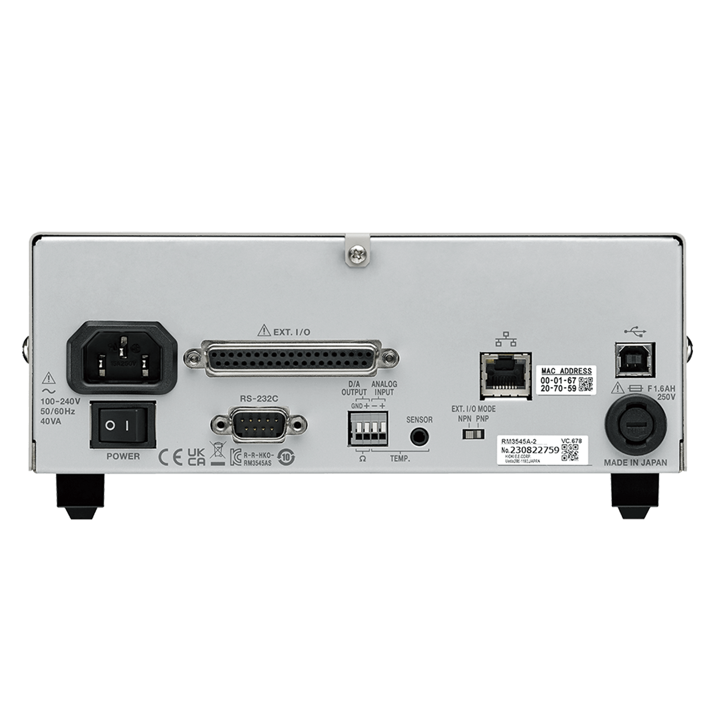 Hioki Resistance Meter RM3545A - Battery Equipment - Hioki USA - MSE Supplies