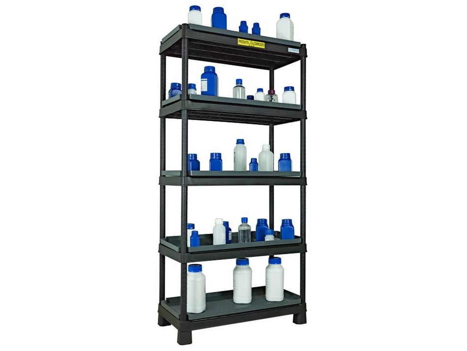 Ecosafe Safety Shelving Built in HDPE - 5 Shelves - MSE Supplies LLC