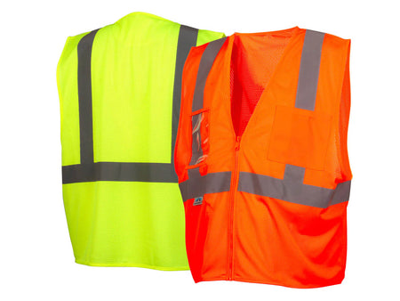 PYRAMEX Vests RVZ21CP Series Working Vests, PK of 12 - MSE Supplies LLC