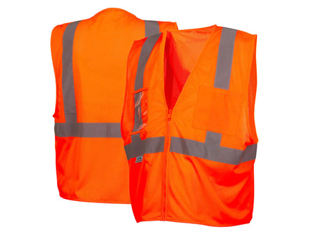 PYRAMEX Vests RVZ21CP Series Working Vests, PK of 12 - MSE Supplies LLC