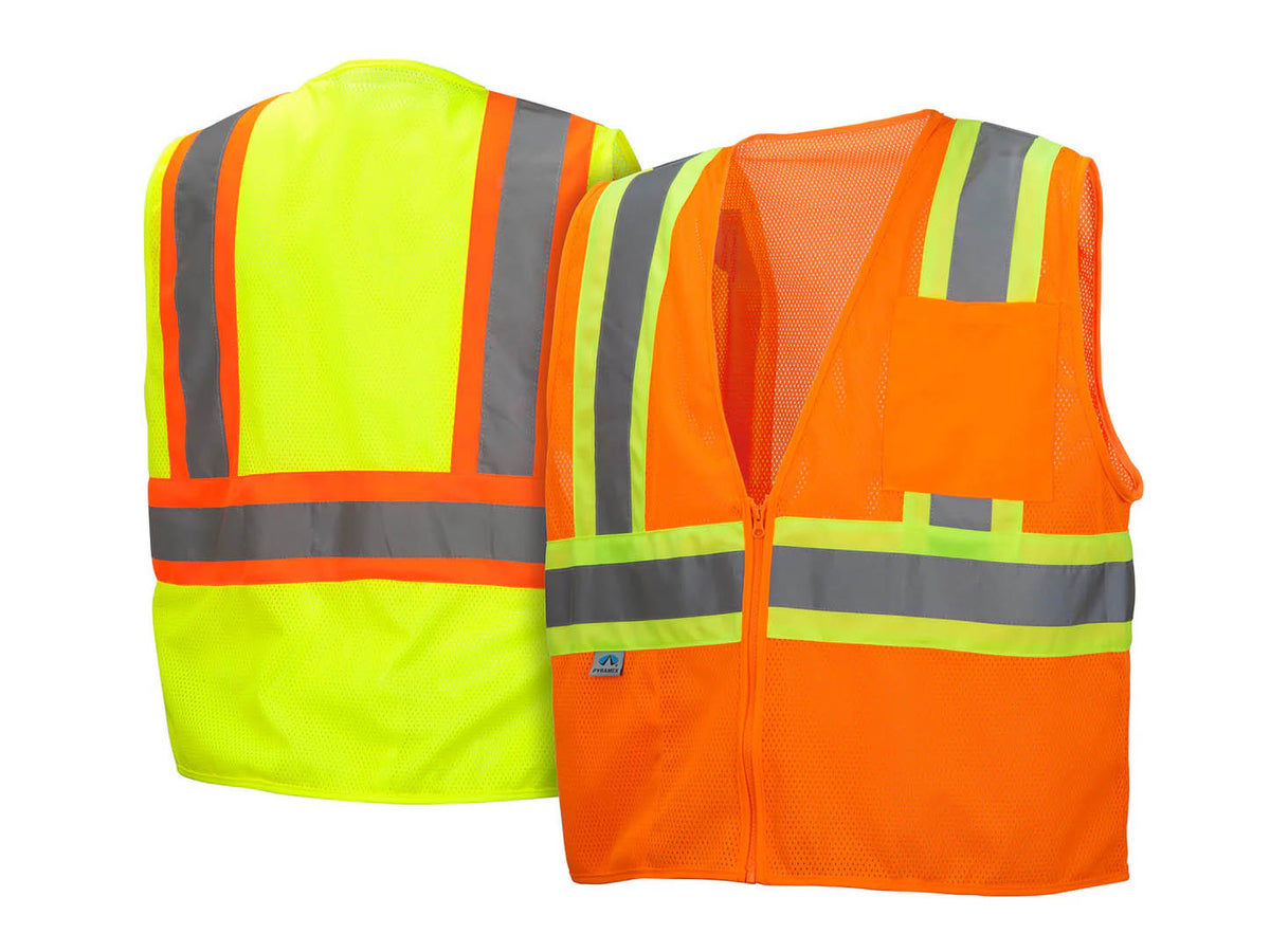 PYRAMEX Vests RVZ22SE Series Working Vests, PK of 12 - MSE Supplies LLC