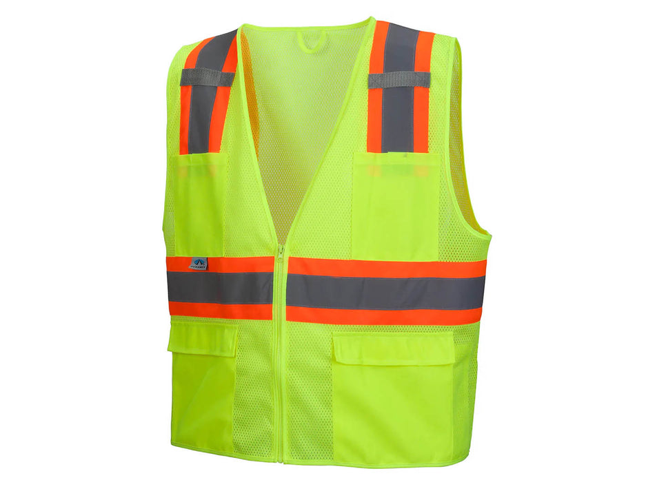 PYRAMEX Vests RVZ23 Series Working Vests, PK of 12 - MSE Supplies LLC