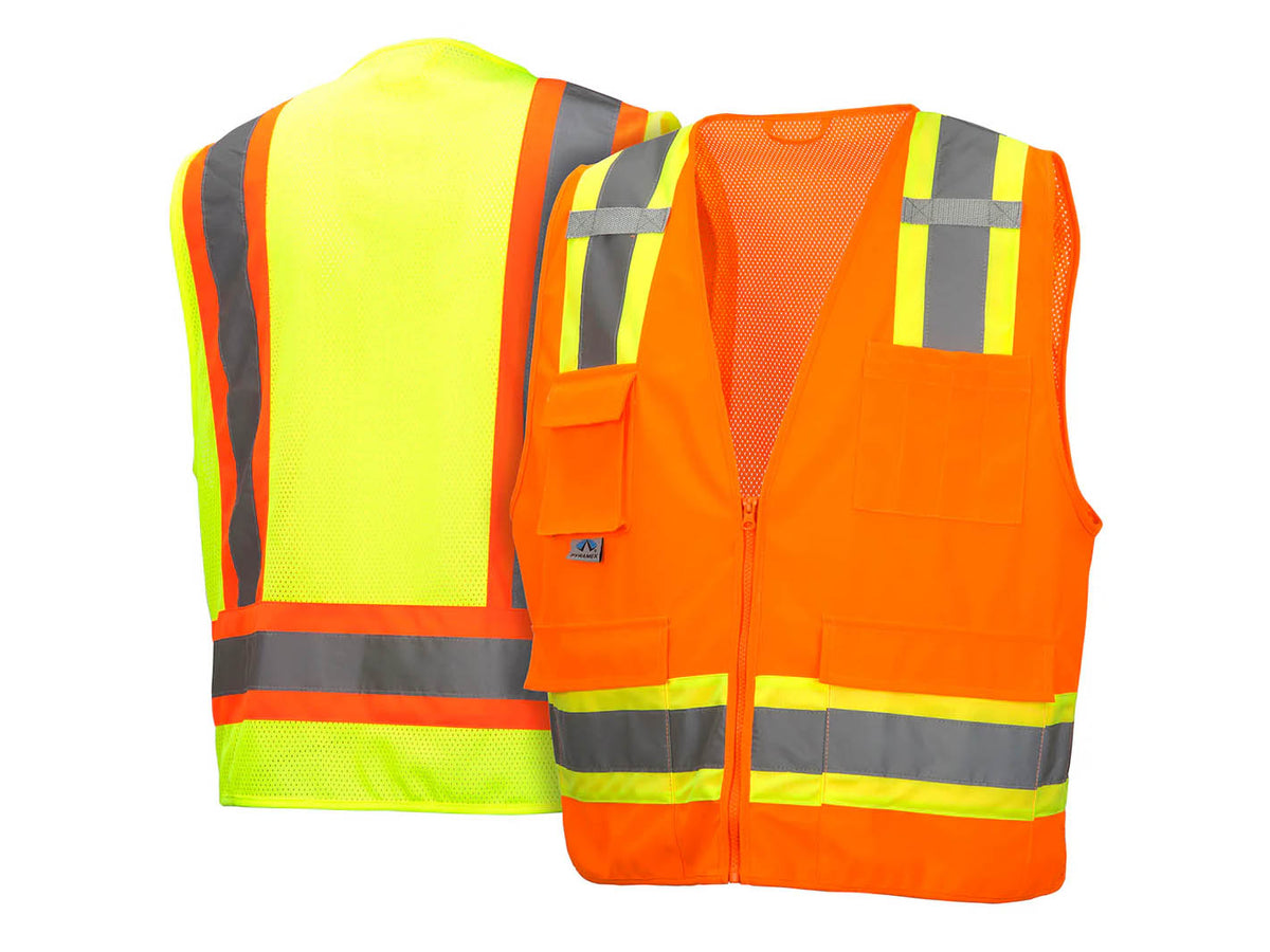 PYRAMEX Vests RVZ24 Series Working Vests, PK of 12 - MSE Supplies LLC