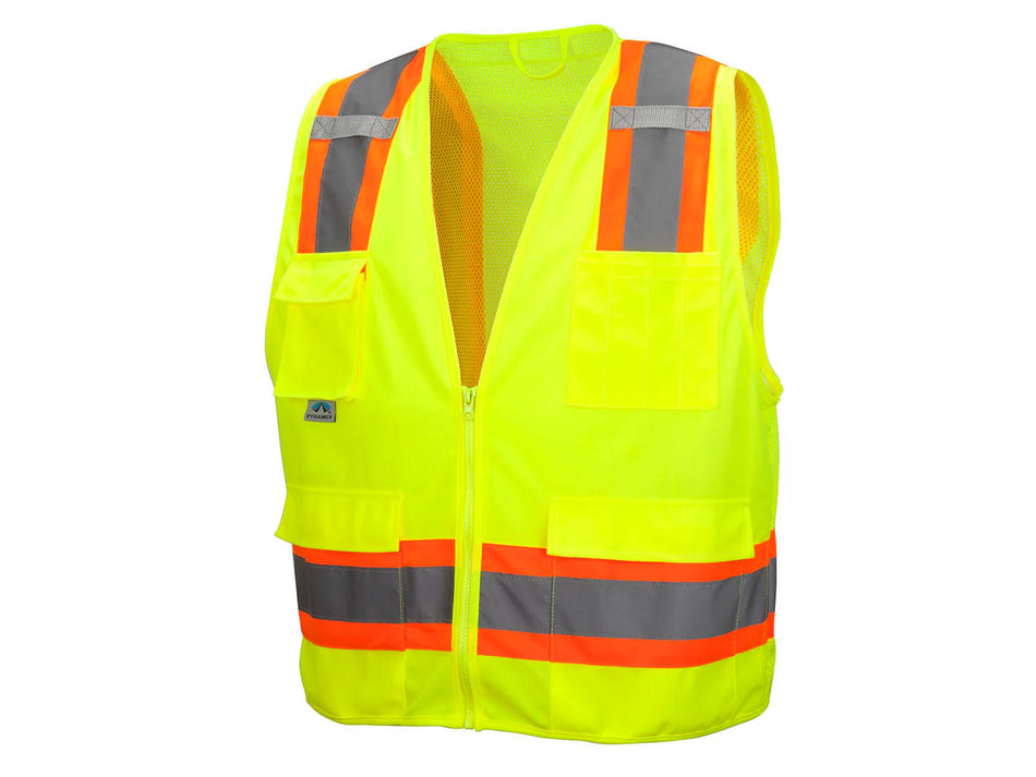 PYRAMEX Vests RVZ24 Series Working Vests, PK of 12 - MSE Supplies LLC