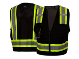 PYRAMEX Vests RVZ24CP Series Working Vests, PK of 12 - MSE Supplies LLC