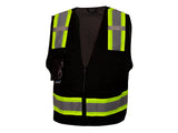PYRAMEX Vests RVZ24CP Series Working Vests, PK of 12 - MSE Supplies LLC