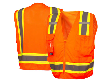 PYRAMEX Vests RVZ24CP Series Working Vests, PK of 12 - MSE Supplies LLC
