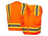 PYRAMEX Vests RVZ24CP Series Working Vests, PK of 12 - MSE Supplies LLC