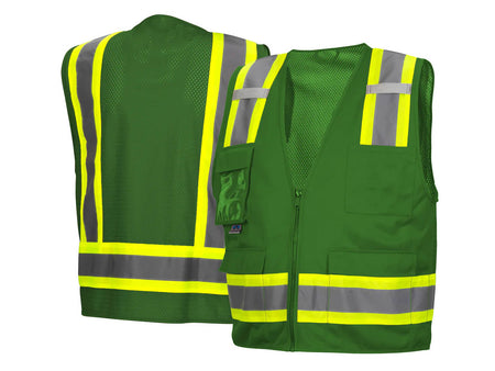 PYRAMEX Vests RVZ24CP Series Working Vests, PK of 12 - MSE Supplies LLC