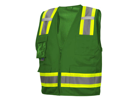 PYRAMEX Vests RVZ24CP Series Working Vests, PK of 12 - MSE Supplies LLC