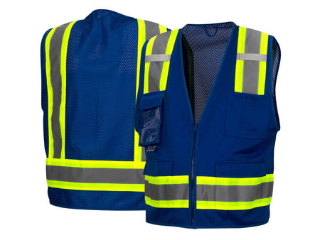 PYRAMEX Vests RVZ24CP Series Working Vests, PK of 12 - MSE Supplies LLC