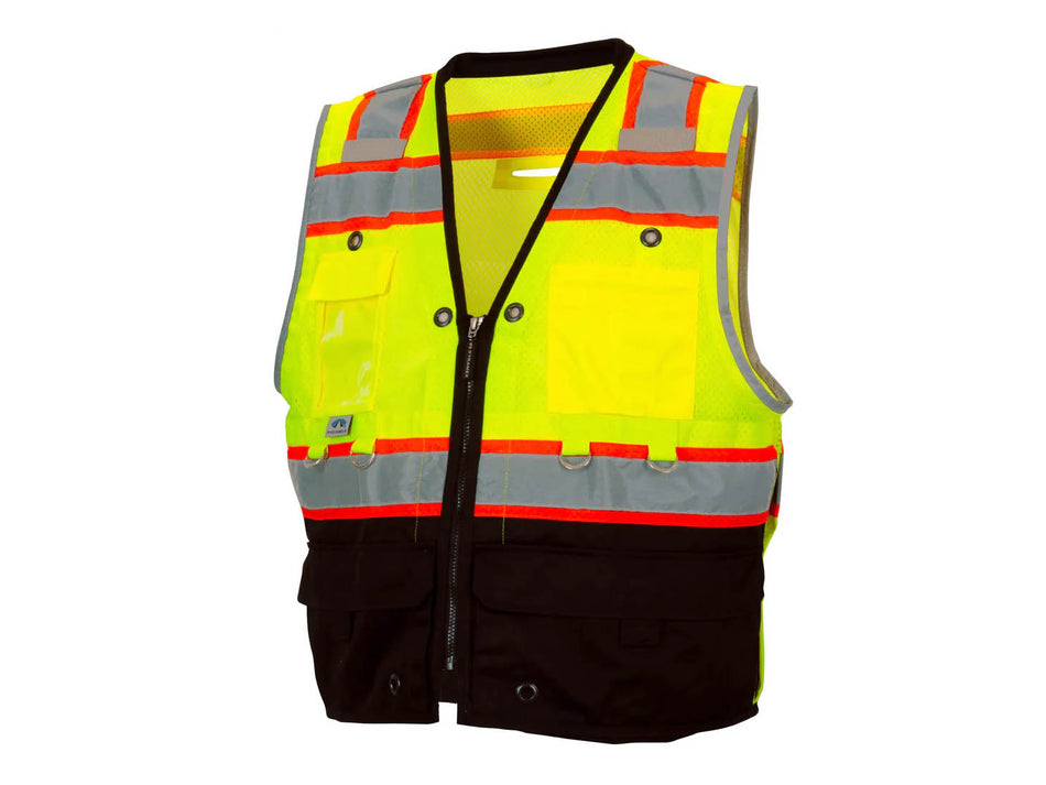 PYRAMEX Vests RVZT44B Series Working Vests, PK of 12 - MSE Supplies LLC