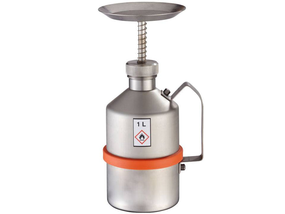 Ecosafe Canister 1L, With Flame Trap - Unpolished - MSE Supplies LLC