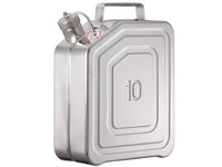 Ecosafe 10L Stainless Steel Safety Jerrycan for Transport (With UN Approval) with 1.5 Threaded Cap - MSE Supplies LLC