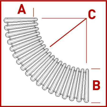 BOLA Corrugated Tubing (PFA ) - NW 16 Ø 15,4 x Ø 19,7 mm