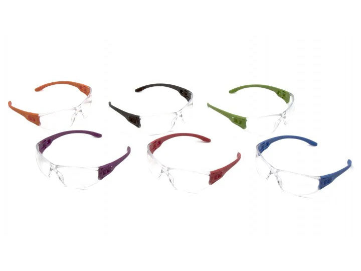PYRAMEX Frameless TruLock™ Assorted Temple Colors Safety Glasses, PK of 12 - MSE Supplies LLC