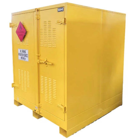 SAI-U® Outdoor Oil Drum Storage Cabinet (Double Door) for 4 Drums