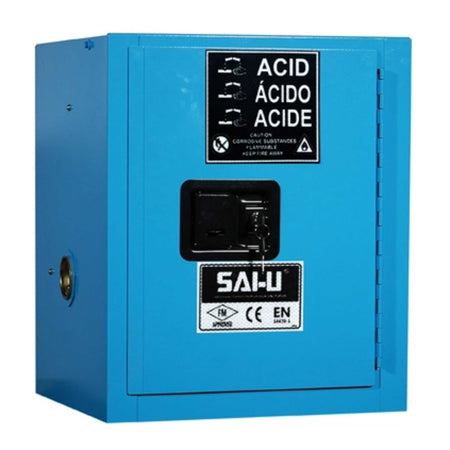 SAI-U® 4 Gallon, Manual Close, 1 shelf, Corrosive Liquids Safety Storage Cabinet