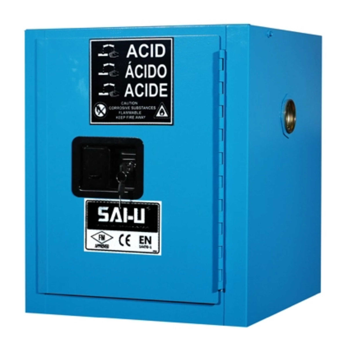 SAI-U® 4 Gallon, Manual Close, 1 shelf, Corrosive Liquids Safety Storage Cabinet