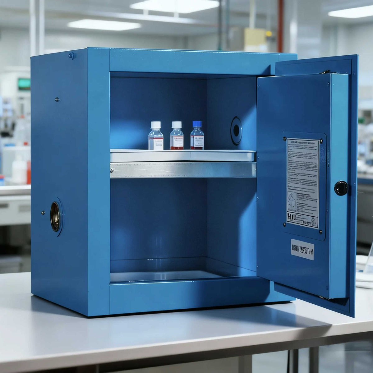 SAI-U® 4 Gallon, Manual Close, 1 shelf, Corrosive Liquids Safety Storage Cabinet