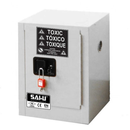 SAI-U® 4 Gallon, Manual Close, 1 shelf, Toxic Chemicals Safety Storage Cabinet