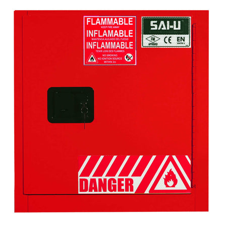 SAI-U® 10 Gallon, Manual Close, 1 shelf, Combustibles Safety Storage Cabinet