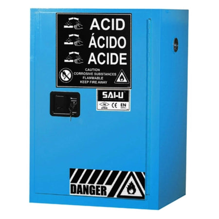 SAI-U® 12 Gallon, Manual Close, 1 shelf, Corrosive Liquids Safety Storage Cabinet