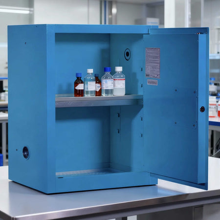 SAI-U® 12 Gallon, Manual Close, 1 shelf, Corrosive Liquids Safety Storage Cabinet
