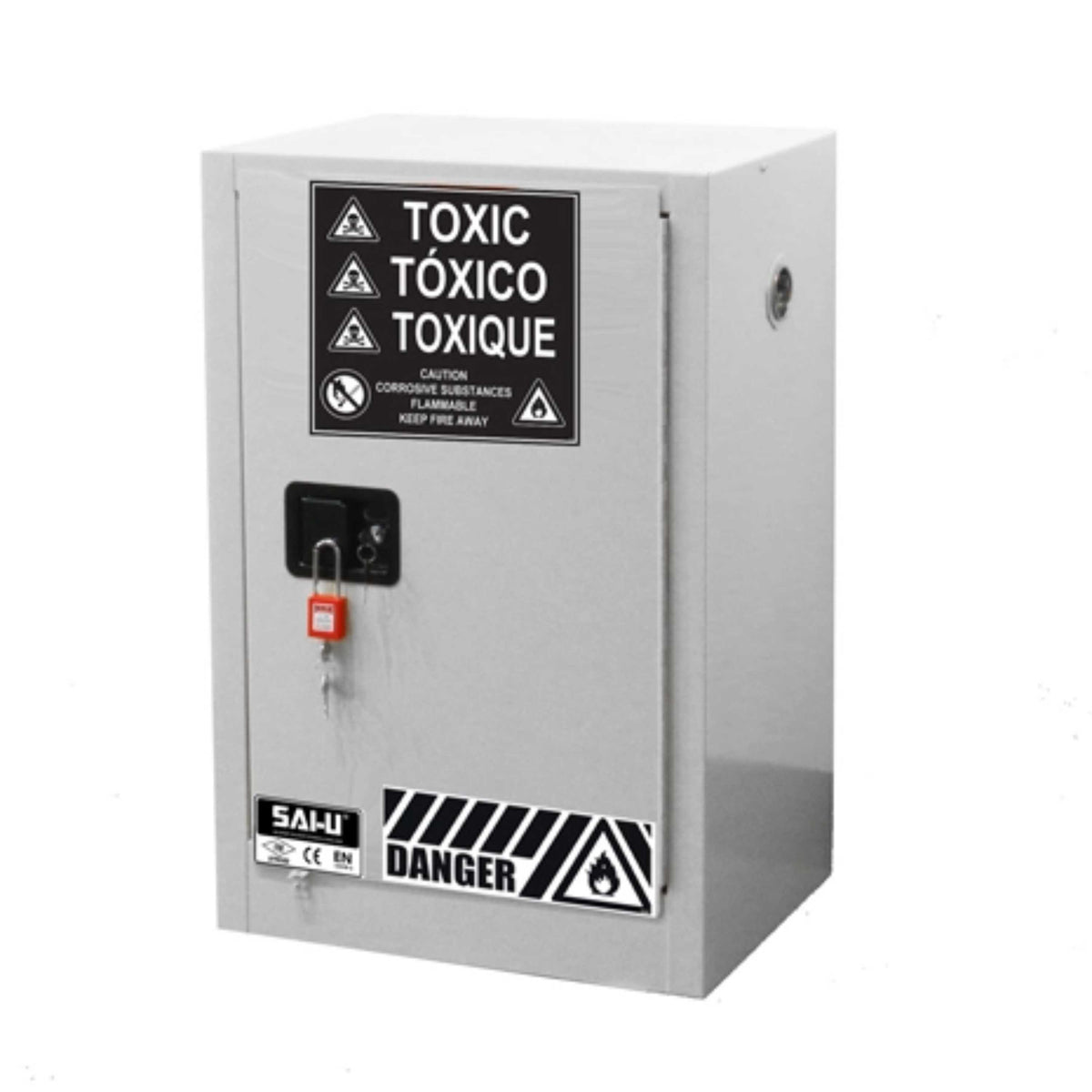 SAI-U® 12 Gallon, Manual Close, 1 shelf, Toxic Chemicals Safety Storage Cabinet