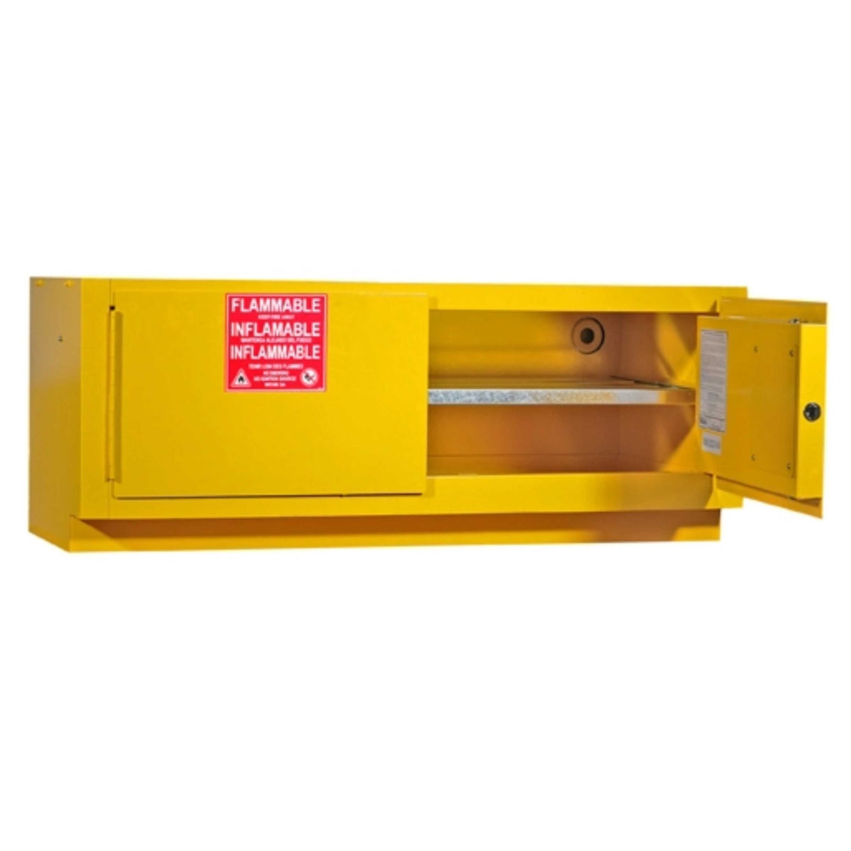 SAI-U® 12 Gallon, Manual Close, 1 shelf Flammable Liquids Safety Storage Cabinet