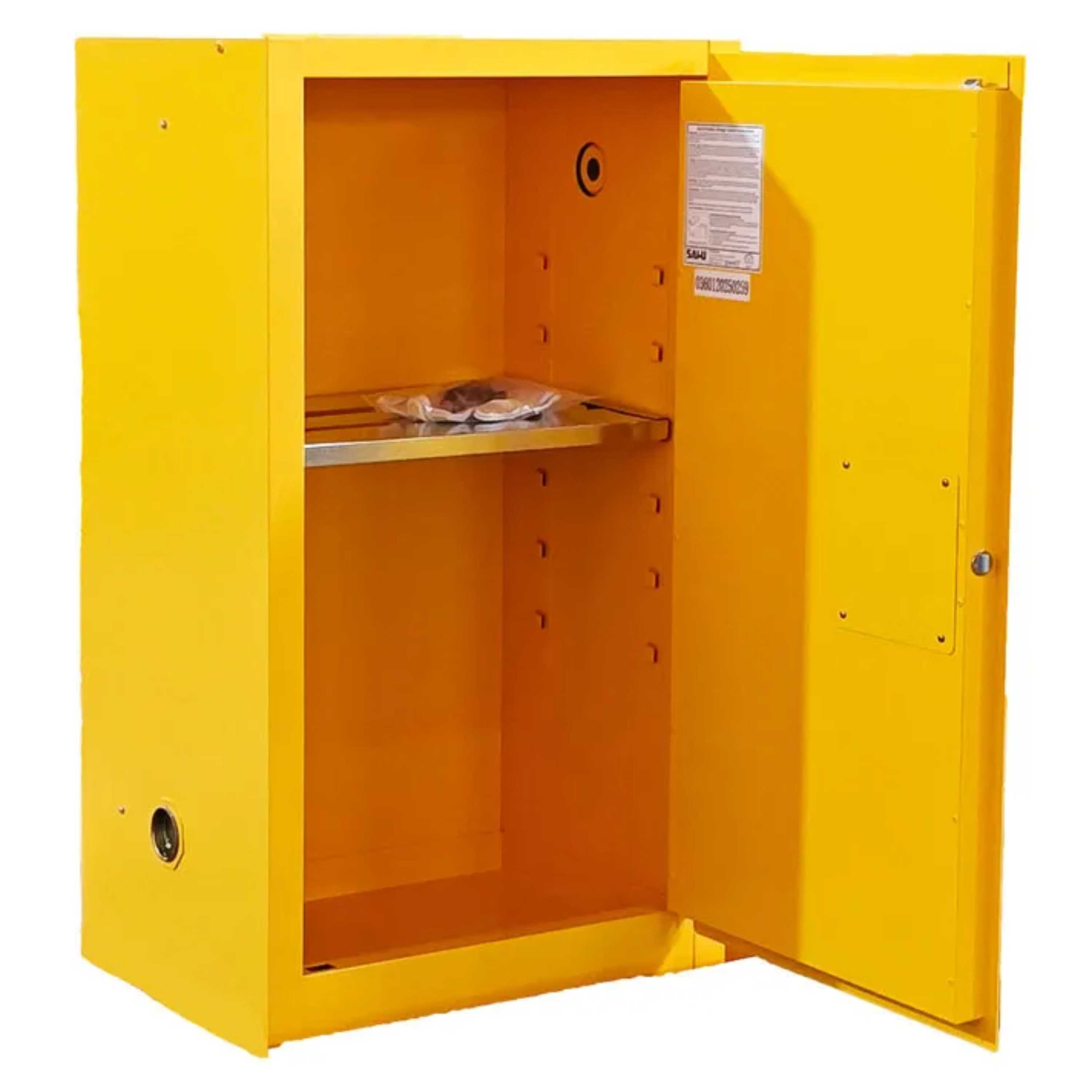 SAI-U® 15 Gallon, Manual Close, 1 shelf, Flammable Liquids Safety Storage Cabinet