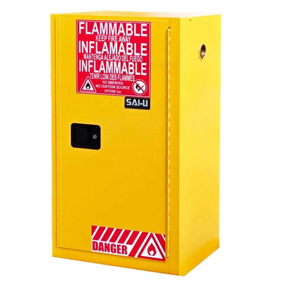 SAI-U® 15 Gallon, Manual Close, 1 shelf, Flammable Liquids Safety Storage Cabinet