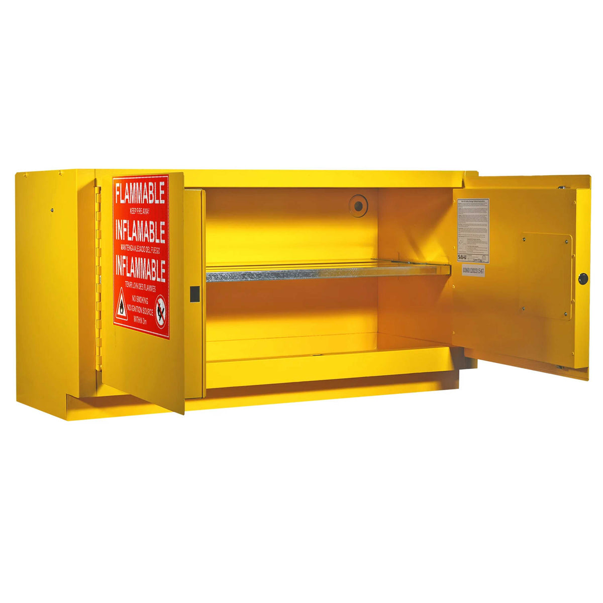 SAI-U® 17 Gallon, Manual Close, 1 shelf Flammable Liquids Safety Storage Cabinet