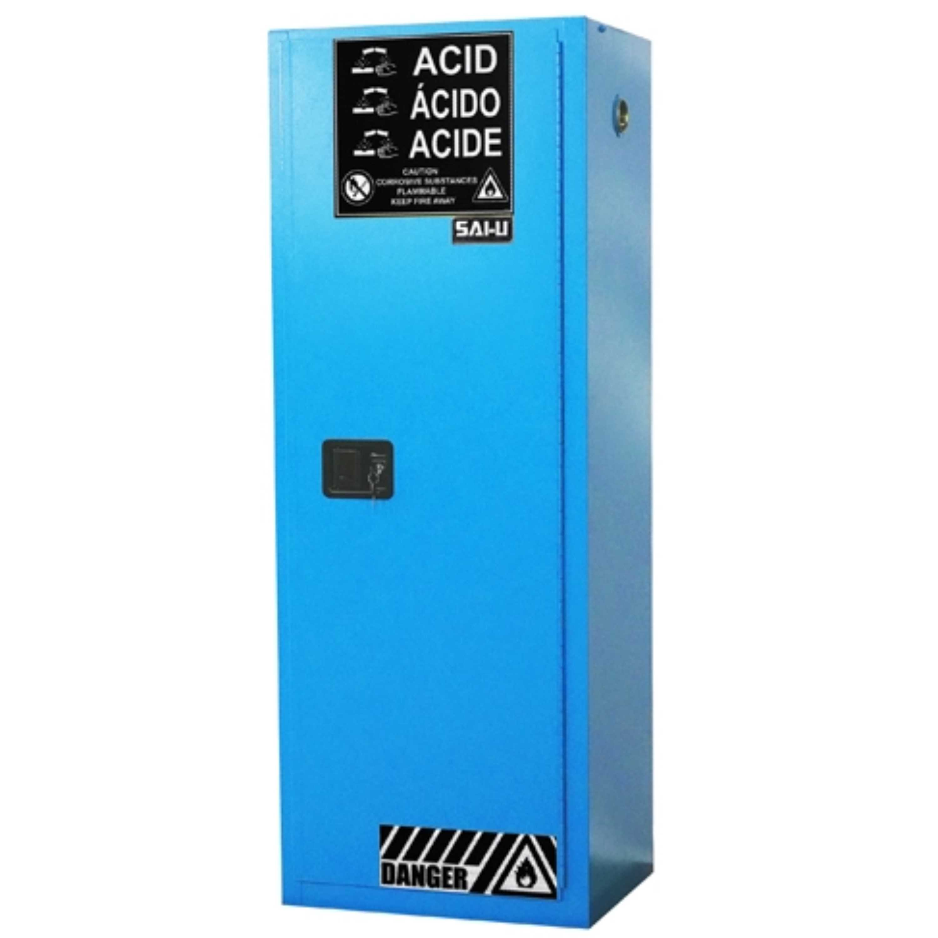 SAI-U® 22 Gallon, Manual Close, 3 shelves, Corrosive Liquids Safety Storage Cabinet