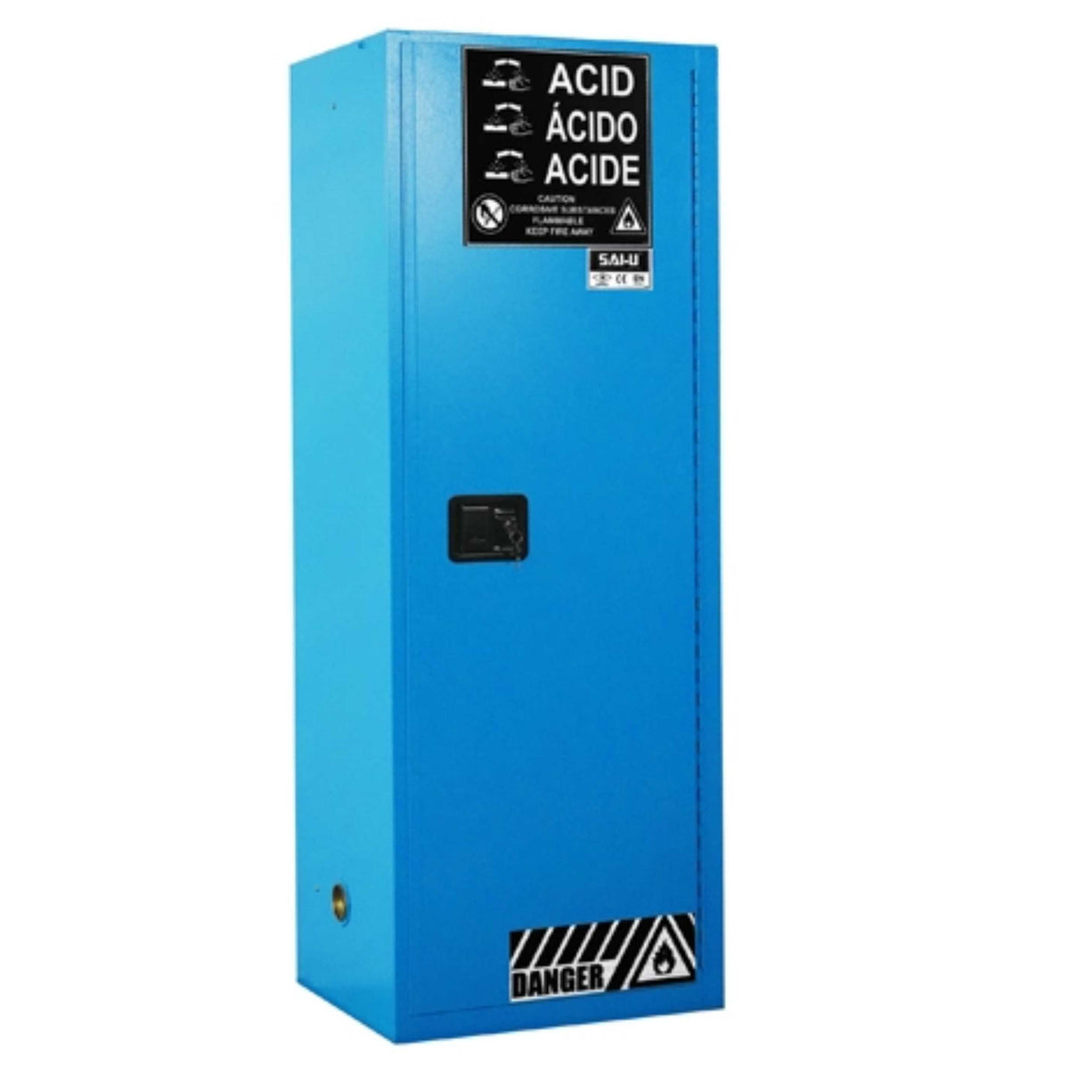 SAI-U® 22 Gallon, Manual Close, 3 shelves, Corrosive Liquids Safety Storage Cabinet