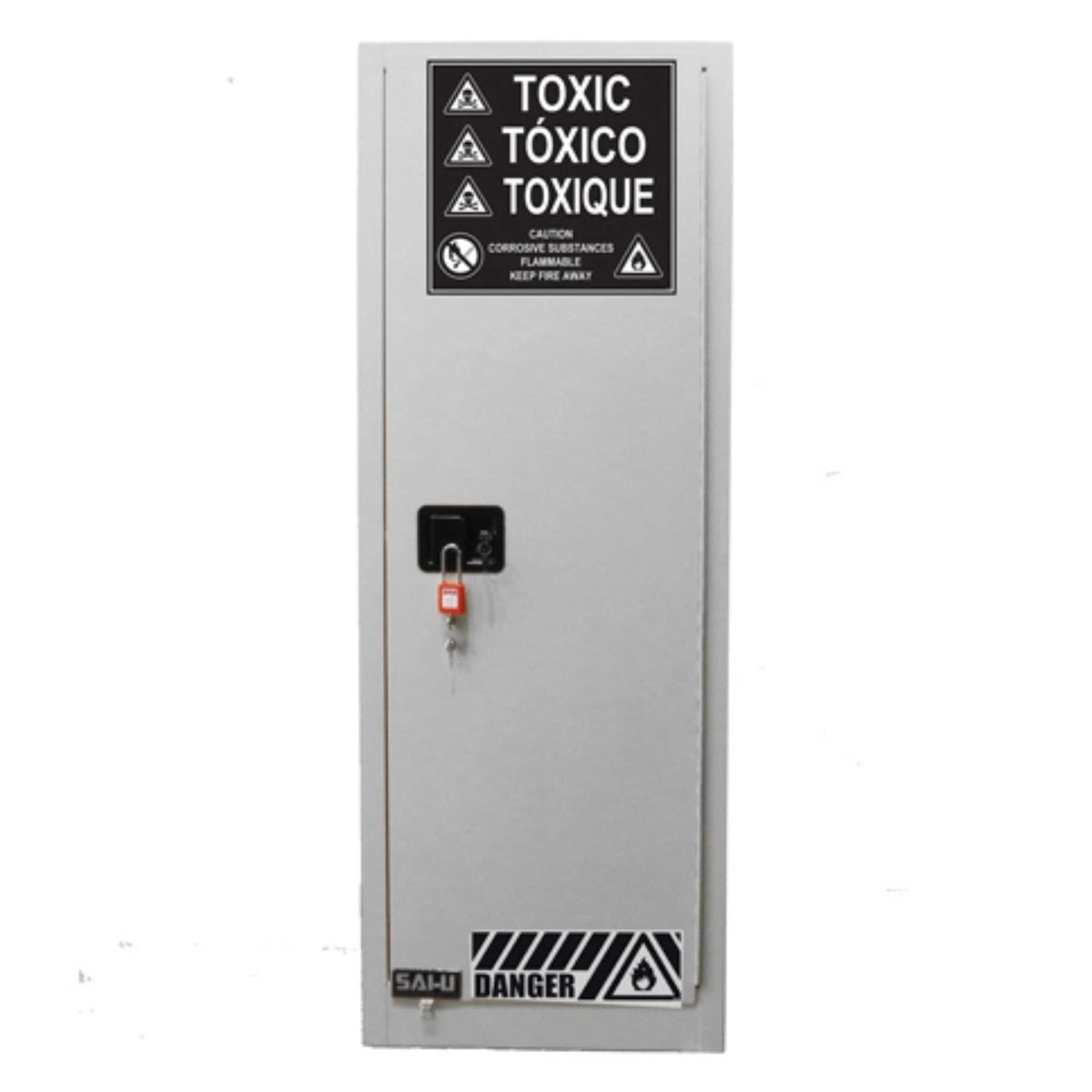 SAI-U® 22 Gallon, Manual Close, 3 shelves, Toxic Chemicals Safety Storage Cabinet