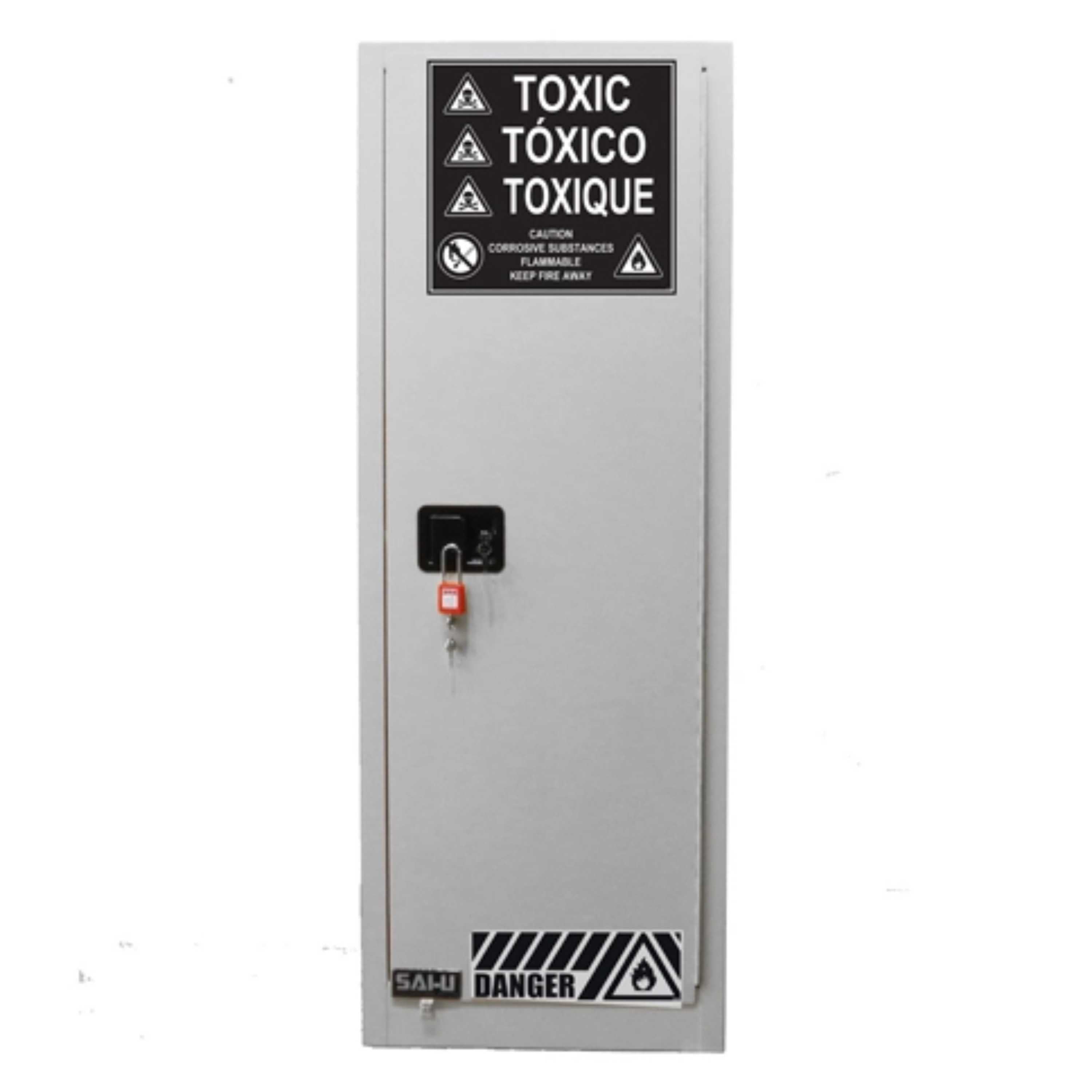 SAI-U® 22 Gallon, Manual Close, 3 shelves, Toxic Chemicals Safety Storage Cabinet