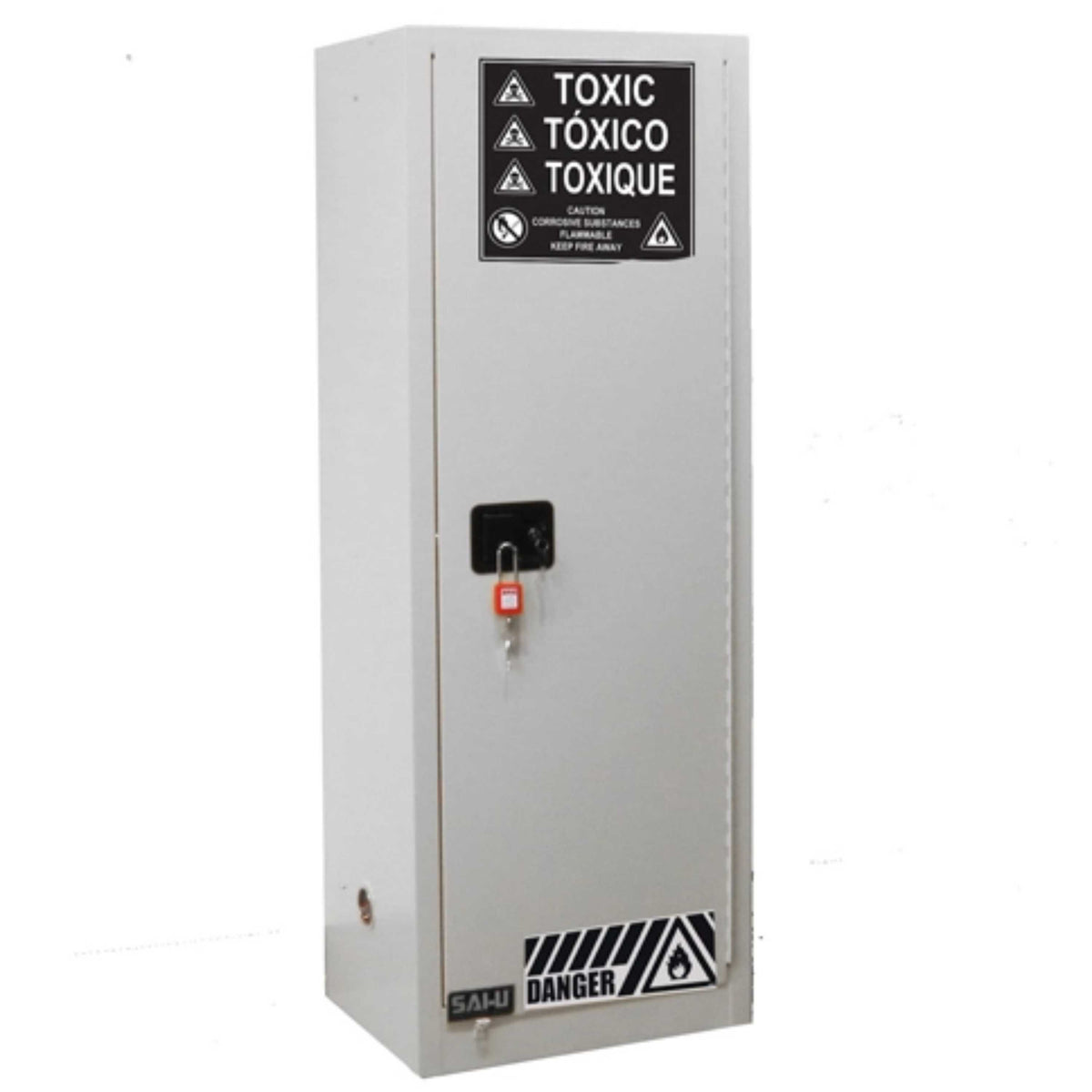 SAI-U® 22 Gallon, Manual Close, 3 shelves, Toxic Chemicals Safety Storage Cabinet