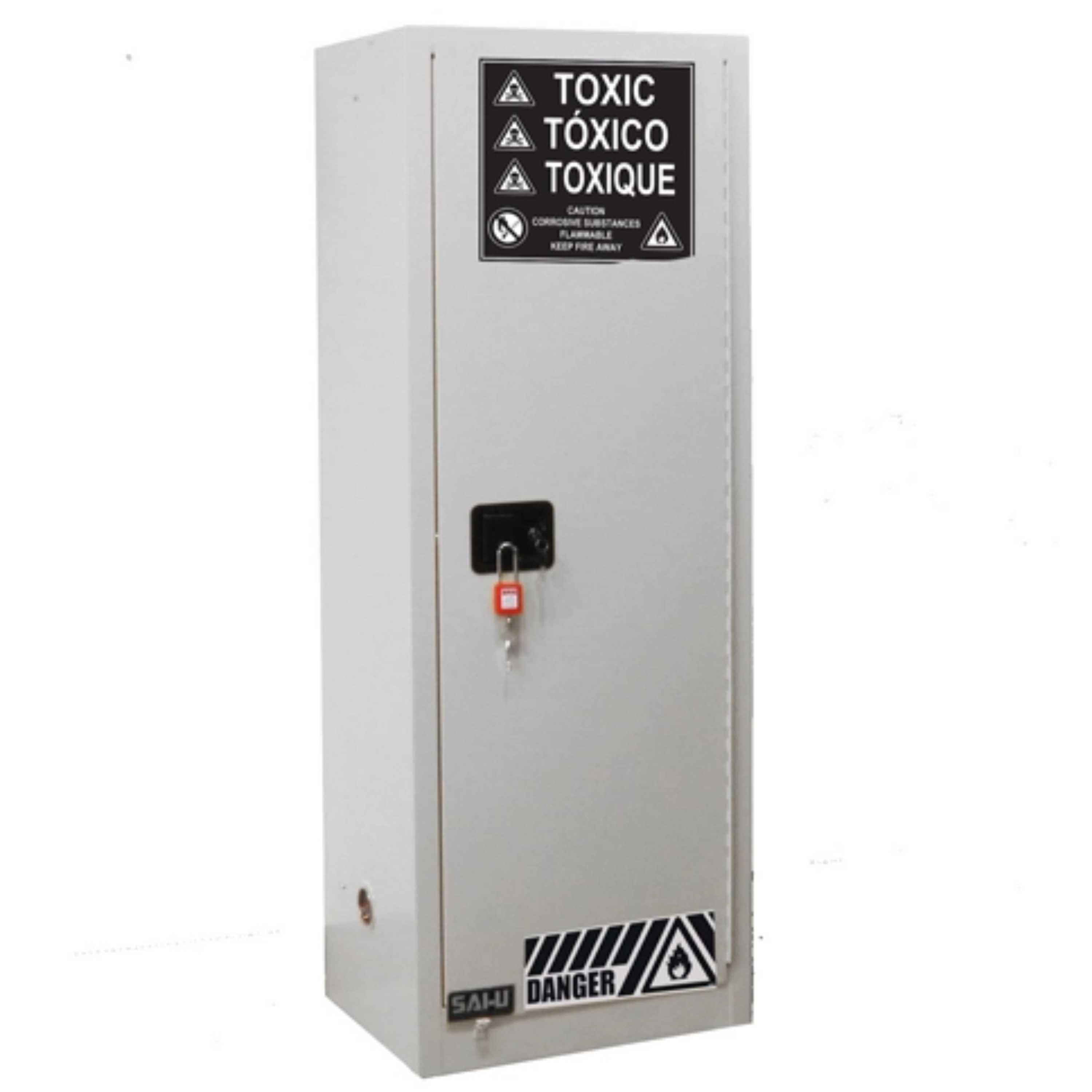 SAI-U® 22 Gallon, Manual Close, 3 shelves, Toxic Chemicals Safety Storage Cabinet